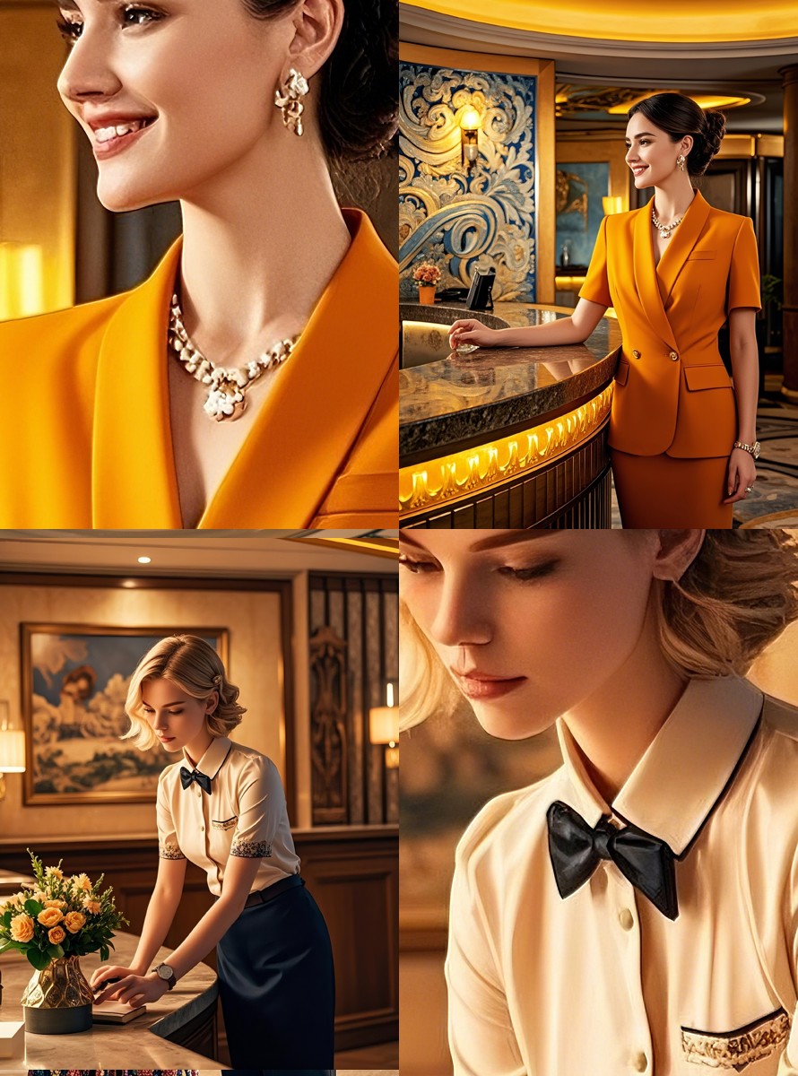 國際酒店酒店顧問經理-前臺接待人員-高端夏季職業裝定制款