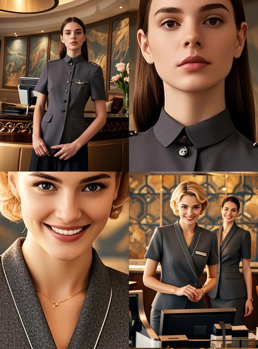 國際酒店酒店顧問經理-前臺接待人員-高端夏季職業裝定制款