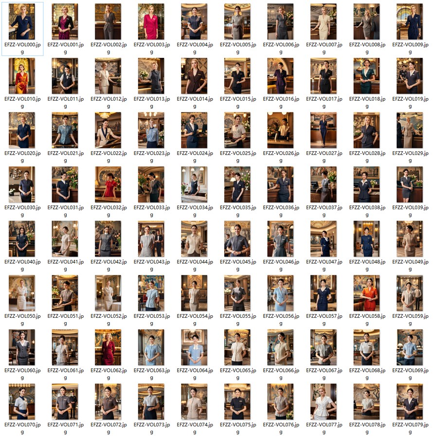 國際酒店酒店顧問經理-前臺接待人員-高端夏季職業裝定制款