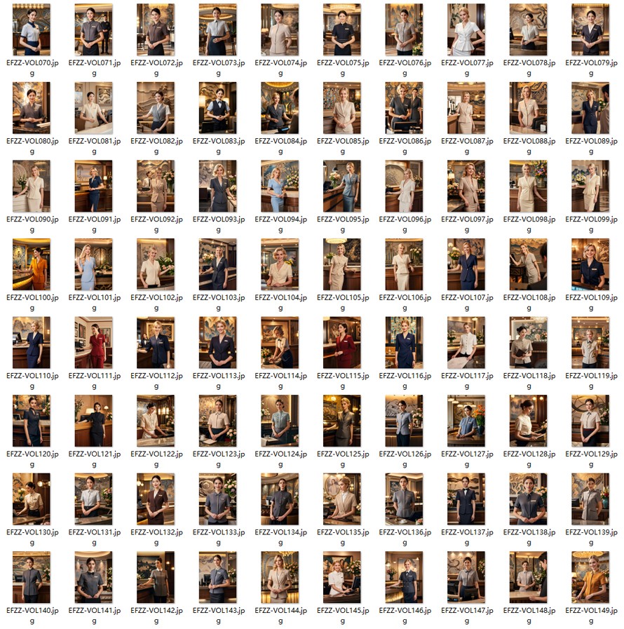 國際酒店酒店顧問經理-前臺接待人員-高端夏季職業裝定制款