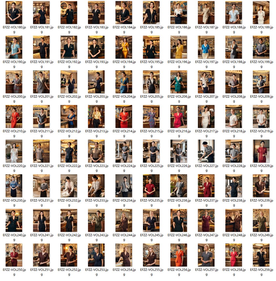 國際酒店酒店顧問經理-前臺接待人員-高端夏季職業裝定制款