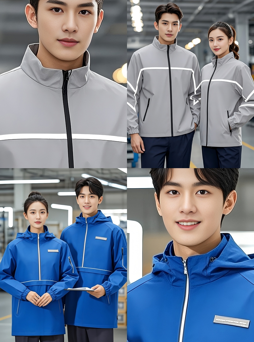 時尚款企業團隊工作服定制款，員工制服，商務夾克，T恤襯衫工作服