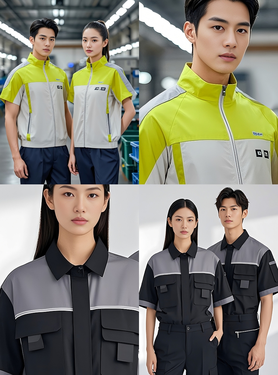 時尚款企業團隊工作服定制款，員工制服，商務夾克，T恤襯衫工作服