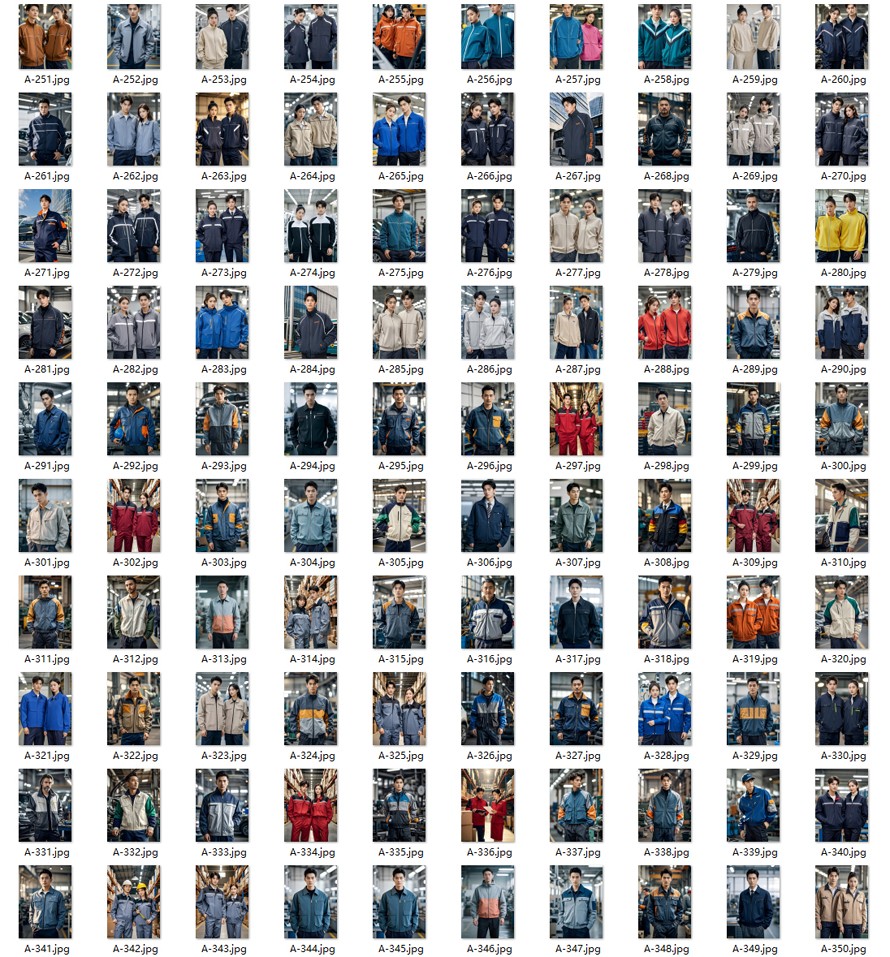 時尚款企業團隊工作服定制款，員工制服，商務夾克，T恤襯衫工作服