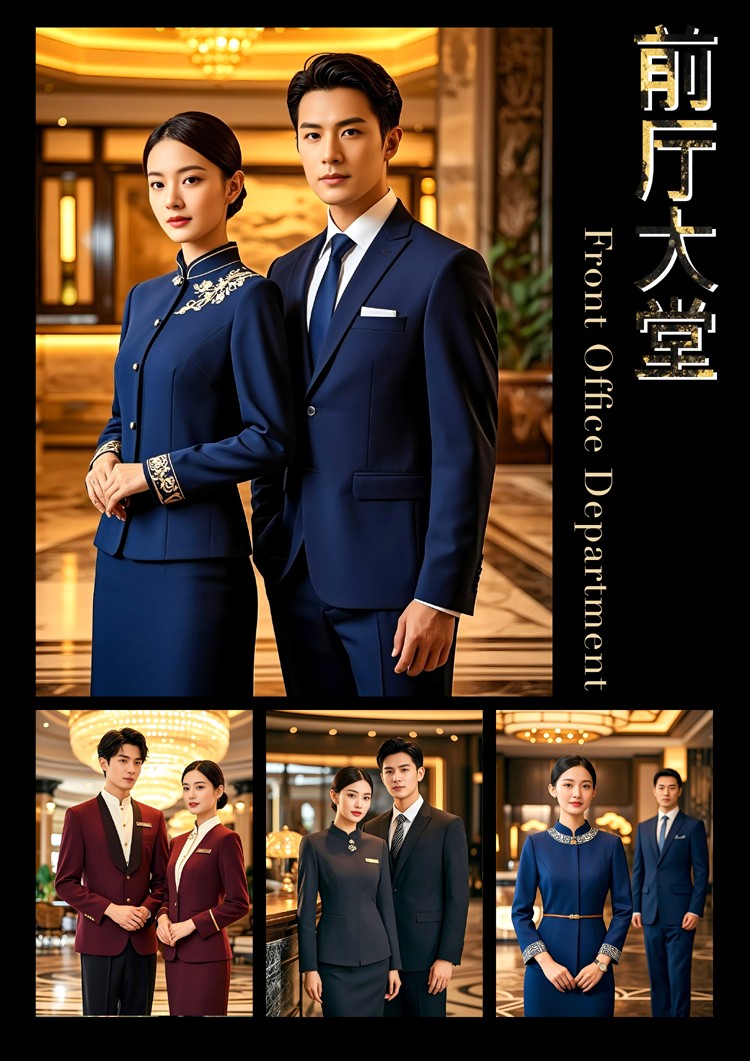 EFZZ國際酒店秋冬制服，酒店人工作服定制圖