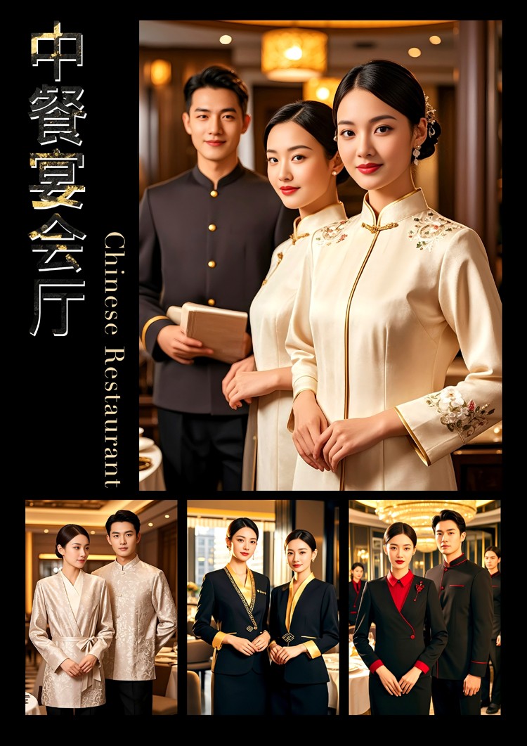 EFZZ國際酒店秋冬制服，酒店人工作服定制圖