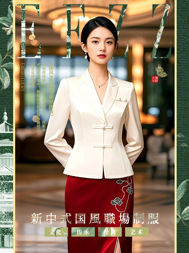 傳統元素現代化:新中式國風職場工作服圖鑒二