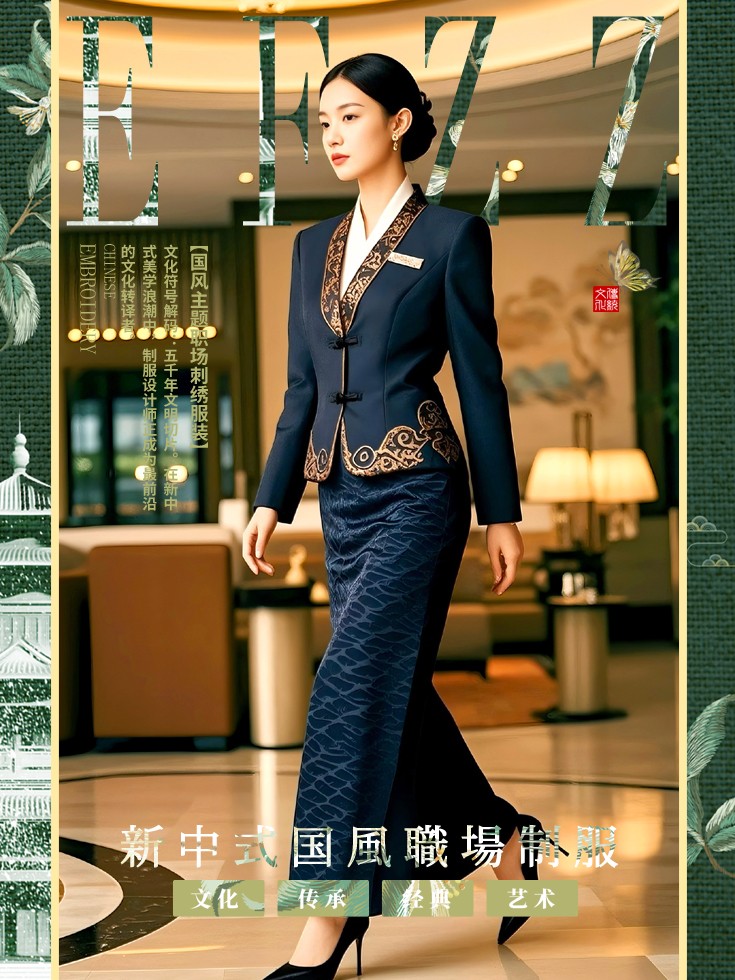 傳統元素現代化:新中式國風職場工作服圖鑒二