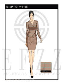 女時(shí)尚OL職業(yè)裝設(shè)計(jì)圖1172