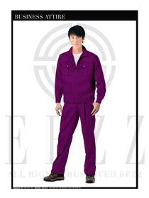 粉紫色男款4S店維修工程師服裝款式設(shè)計圖1076