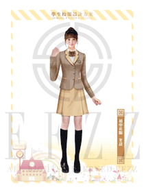 原創設計女款學生服制服款式圖021
