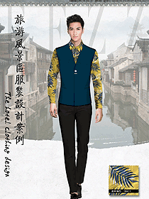 原創(chuàng)制服設(shè)計(jì)男款西餐服務(wù)員服裝款式圖1283