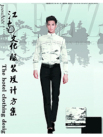 新款中式男中餐服務(wù)員制服設(shè)計圖1998