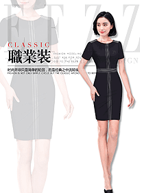 原創(chuàng)制服設(shè)計女款專賣店營業(yè)員服裝款式圖1605
