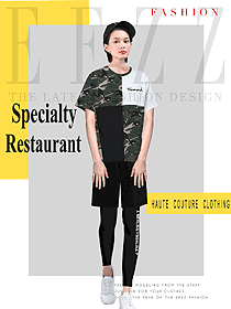 新款短袖女款快餐店服務員制服設計圖271