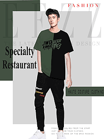 新款短袖男款快餐店服務(wù)員制服設(shè)計(jì)圖274