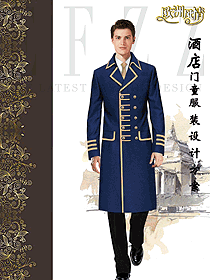 原創(chuàng)制服設(shè)計(jì)星級酒店門童服裝款式圖1282