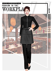 原創(chuàng)制服設計女款服務員服裝款式圖392