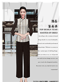 原創設計客房服務員服裝款式圖657