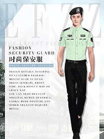 新款男款短袖保安服款式設(shè)計圖383