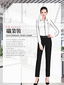 新款白色女職業(yè)裝長袖襯衫制服設(shè)計圖358