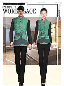 中式酒店保潔PA員工制服設計圖244