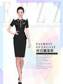 新款女職業(yè)裝夏裝制服設(shè)計(jì)圖796