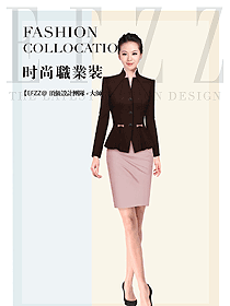時尚女秋冬職業裝制服設計圖1760