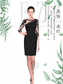 原創(chuàng)制服設(shè)計(jì)水療會(huì)所咨客服裝款式圖488