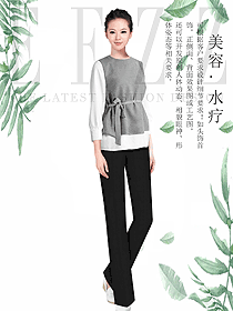 新款女款美容技師制服設(shè)計(jì)圖657