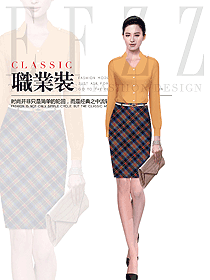 原創(chuàng)制服設(shè)計(jì)女職業(yè)裝長(zhǎng)袖襯衫款式圖396