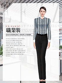 時(shí)尚女職業(yè)裝長袖襯衫制服設(shè)計(jì)圖403