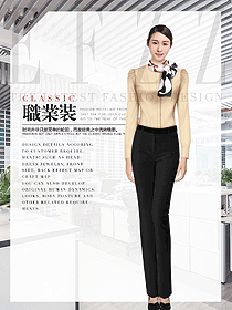 新款女職業(yè)裝長袖襯衫制服設(shè)計(jì)圖404