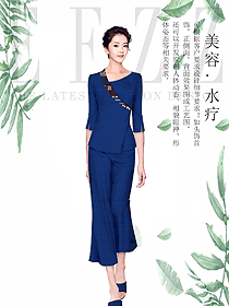 時尚女款美容技師制服設計圖857