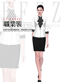 新款白色女職業(yè)裝夏裝制服設(shè)計(jì)圖1010