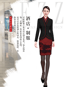 原創(chuàng)制服設(shè)計女款酒店大堂制服設(shè)計圖1261