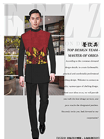 原創(chuàng)設(shè)計(jì)中餐服務(wù)員服裝款式圖2171
