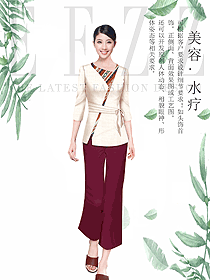 新款美容養生技師工作制服設計圖880