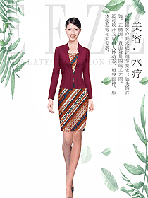 原創(chuàng)設計總臺收銀接待服裝款式圖478