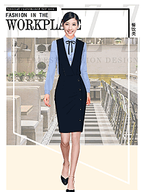 輕奢咖啡網(wǎng)紅店員制服設(shè)計(jì)圖421