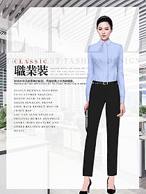 淺藍(lán)色少女裝襯衫服飾效果圖416