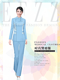 淺藍色會所服務(wù)生制服設(shè)計圖905