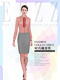女職業(yè)裝長袖襯衫設(shè)計(jì)圖432