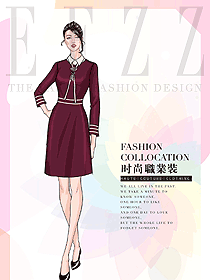 職業裝女裝夏裝制服設計圖1078