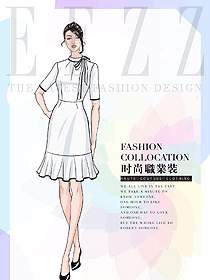 原創(chuàng)服裝設計女職業(yè)裝夏裝制服設計圖1079