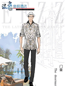 時尚酒店門童制服設(shè)計(jì)圖1294