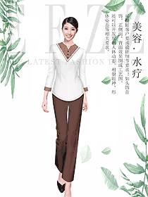 美容養生會所技師制服設計圖910