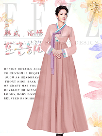 原創設計韓式汗蒸咨客服裝設計圖564