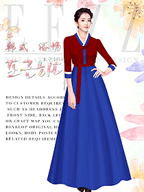 韓式汗蒸咨客制服設計圖569