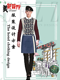 時尚快餐店員工服裝設計圖439